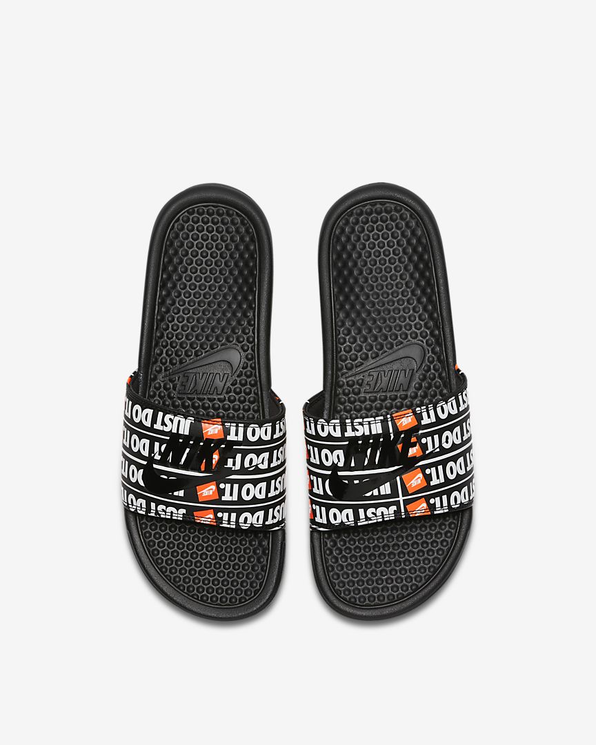 nike benassi jdi print black